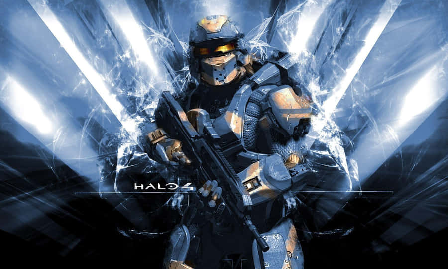 Halo Red Team Ready For Action In An Immersive Sci-fi Scene Wallpaper