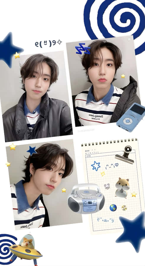 Han Stray Kids Casual Selfies Wallpaper