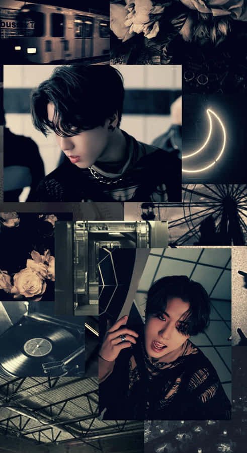 Han Stray Kids Dark Aesthetic Wallpaper