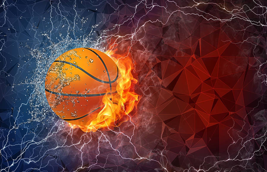 Handle The Heat And Manage The Waves - Basketball Is The Ultimate Challenge Wallpaper