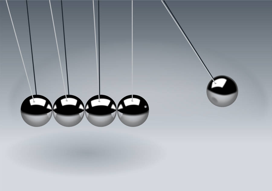 Hanging Silver Balls Wallpaper