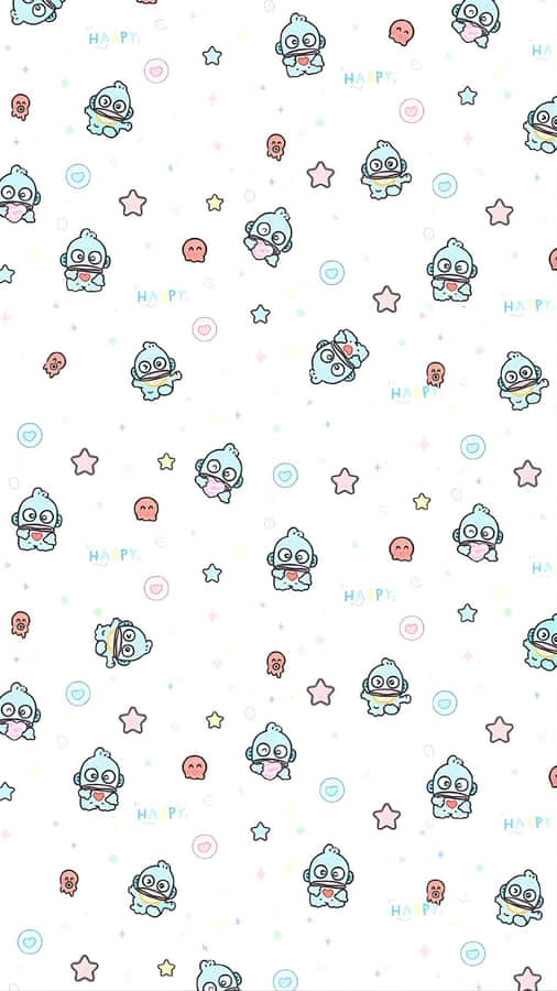 Hangyodon Cute Pattern Wallpaper