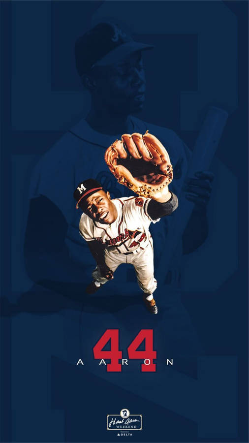 Hank Aaron 44 Baseball Player Wallpaper