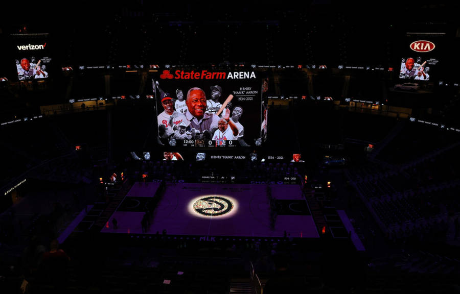 Hank Aaron Arena Tribute Wallpaper