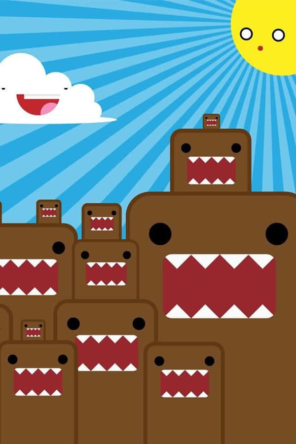 Happy Domo Family Sunny Day Wallpaper