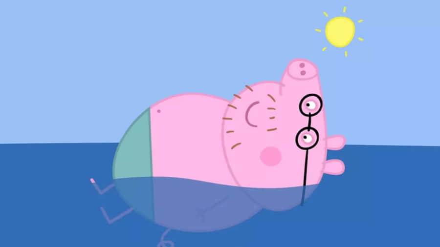 Happy Father’s Day: Enjoy The Day With Daddy Pig Wallpaper