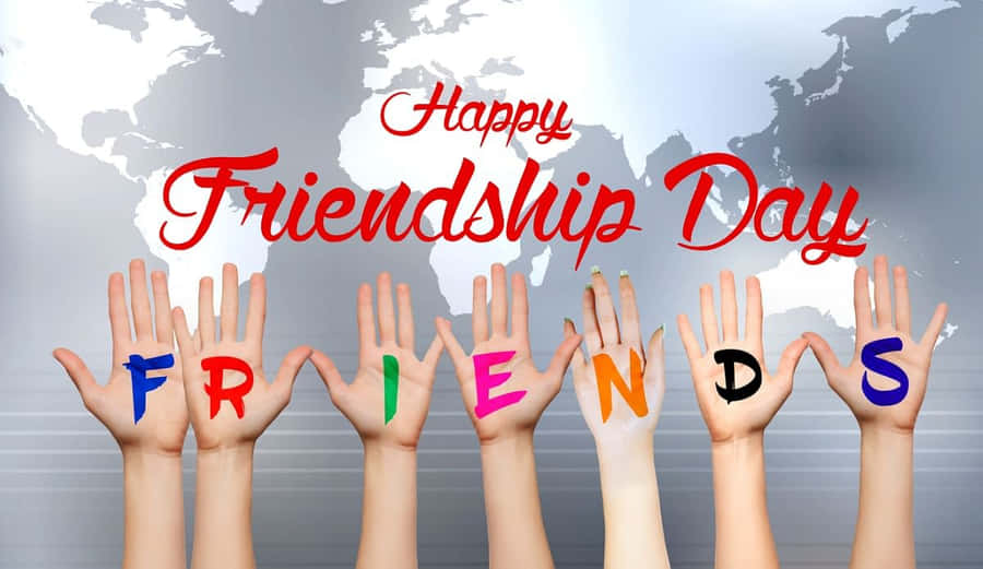 Happy Friendship Day Celebration Wallpaper