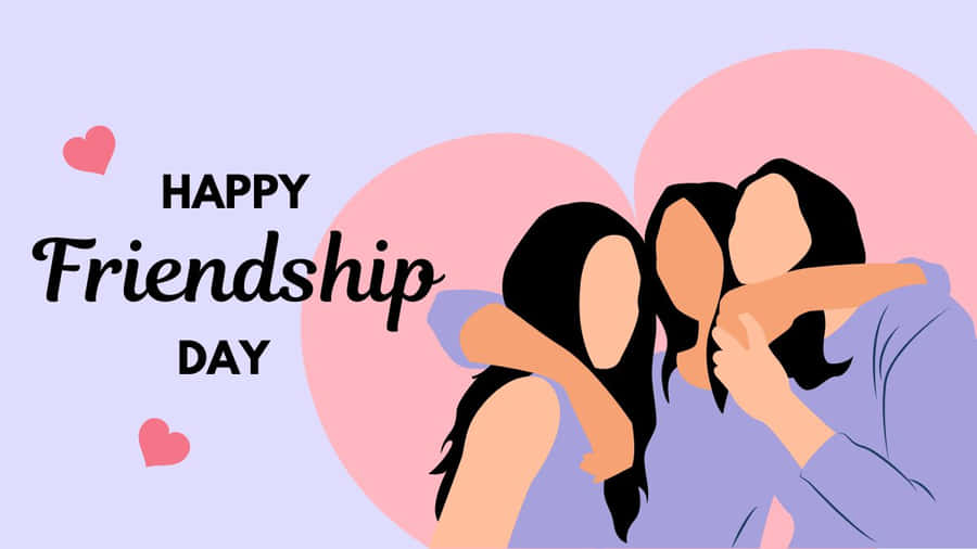 Happy Friendship Day Celebration Wallpaper