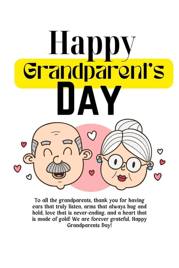 Happy Grandparents Day Celebration Card Wallpaper