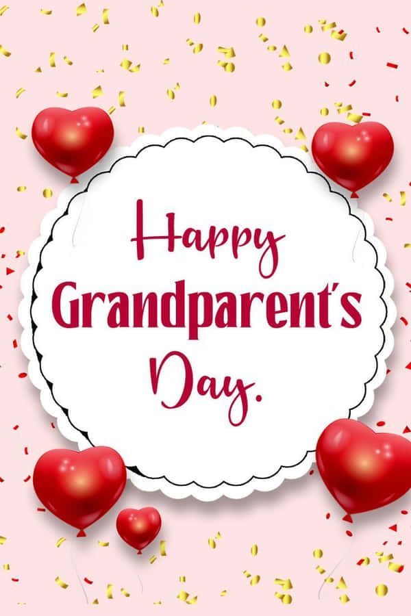 Happy Grandparents Day Celebration Card Wallpaper