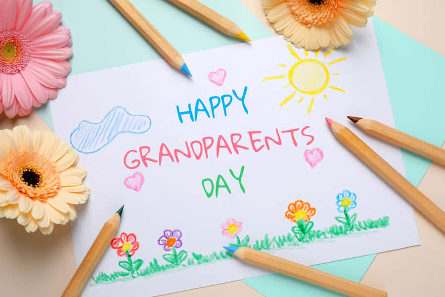 Happy Grandparents Day Handmade Card Wallpaper