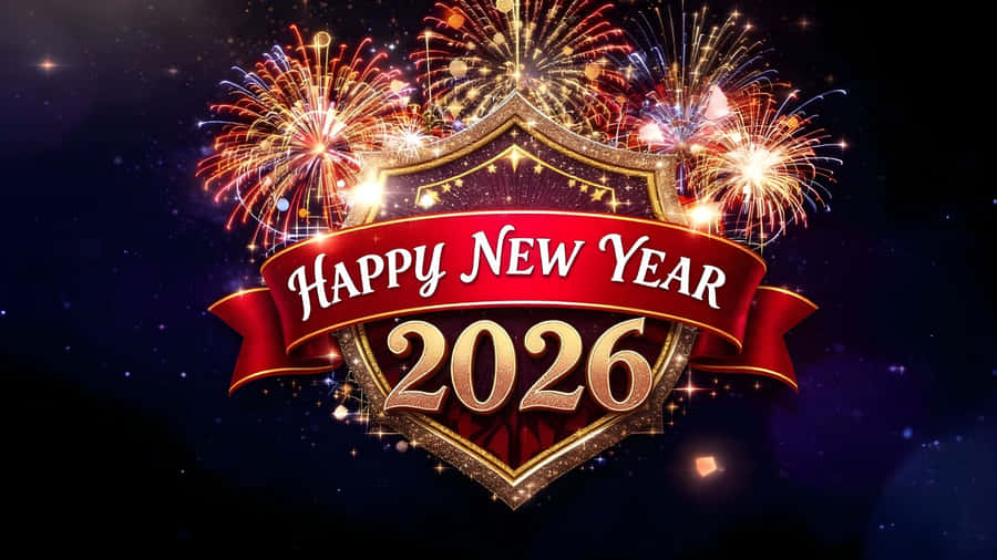 Happy New Year 2026 Celebration Wallpaper