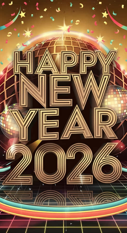 Happy New Year 2026 Celebration Wallpaper