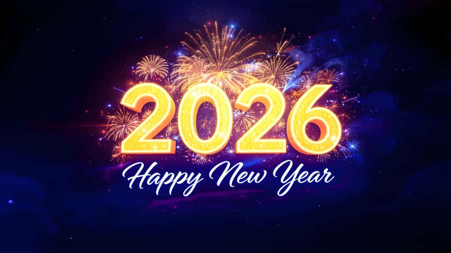 Happy New Year 2026 Celebration Wallpaper