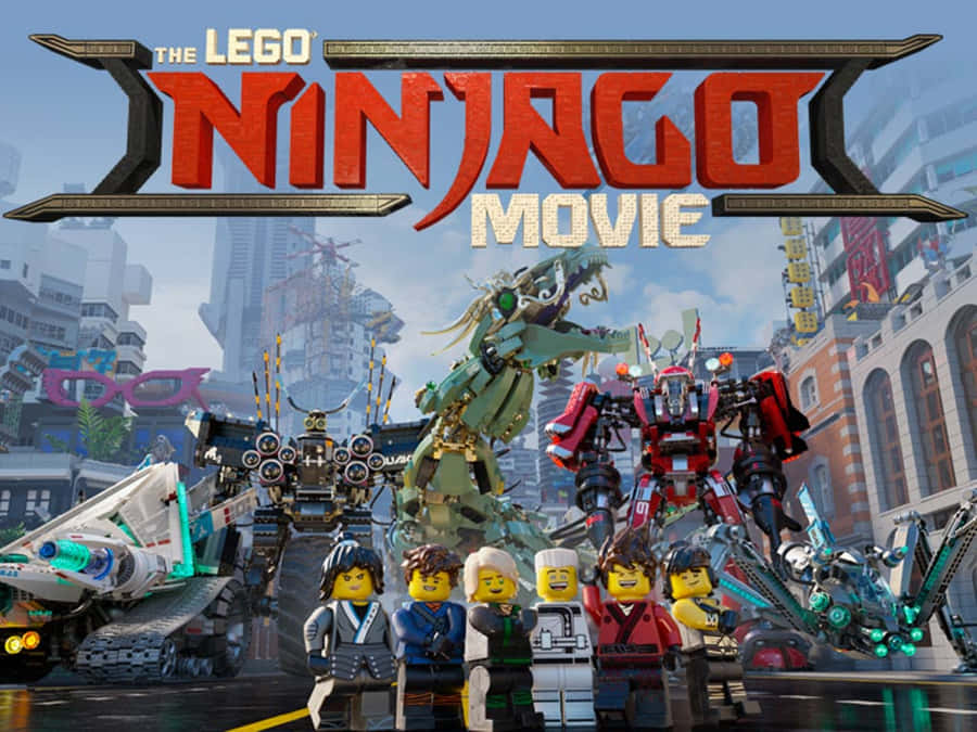 Happy Ninjas From The Lego Ninjago Movie Wallpaper