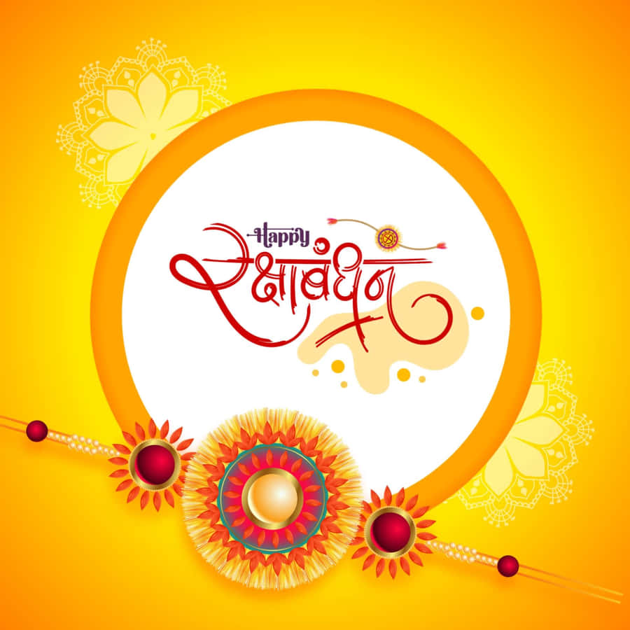 Happy Raksha Bandhan Greeting Card Wallpaper