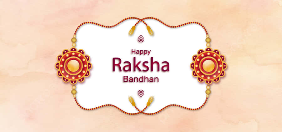 Happy Raksha Bandhan Greeting Wallpaper
