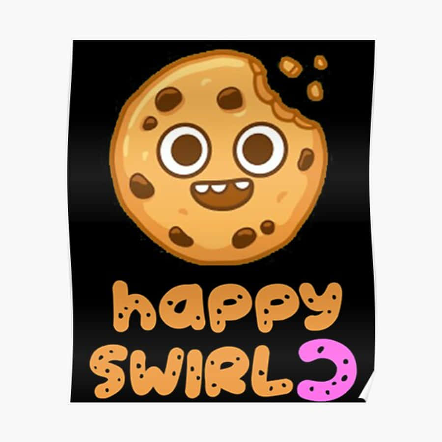 Happy Swirl Cookie Poster Wallpaper