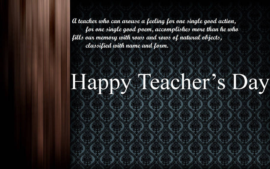 Happy Teachers' Day Good Action Wallpaper