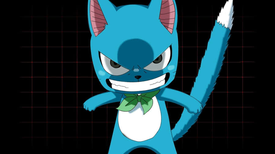 Happy, The Blue Flying Cat From Fairy Tail Wallpaper