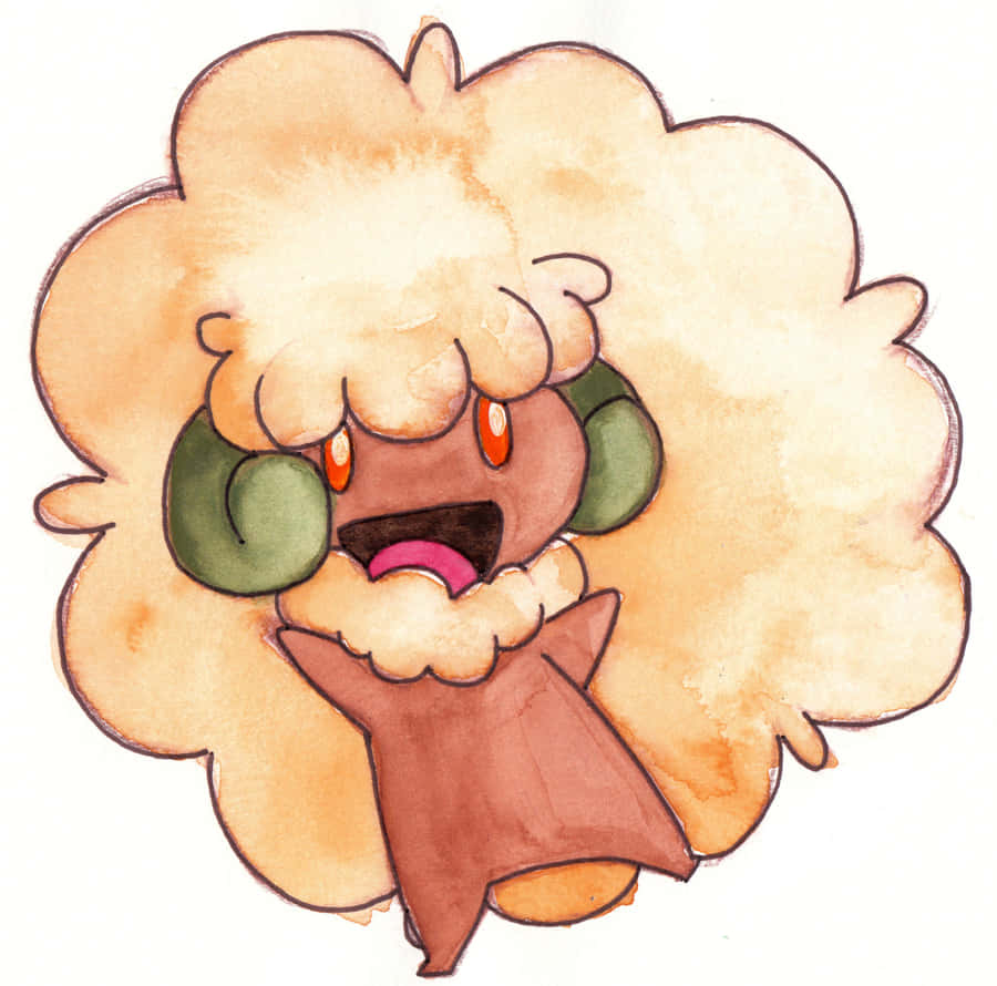 Happy Whimsicott Cute Painting Wallpaper