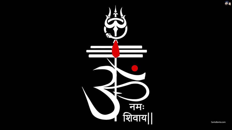 Har Har Mahadev Black White Wallpaper