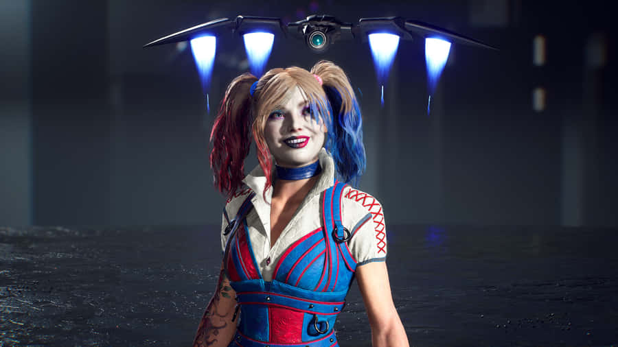 Harley Quinn Cosplay With Drone Wallpaper