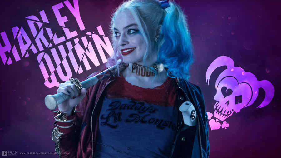 Harley Quinn In Suicide Squad - Unleashing Chaos Wallpaper