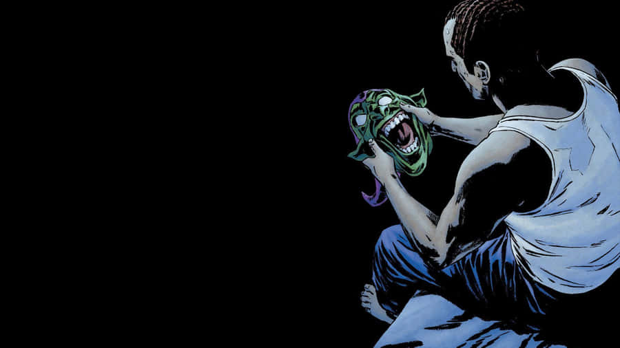 Harry Osborn In Action From The Comic Book Series Wallpaper