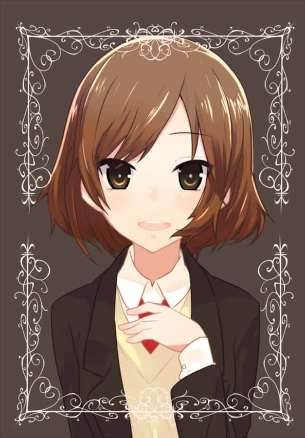 Haruhi Sasaki Posing Elegantly Wallpaper