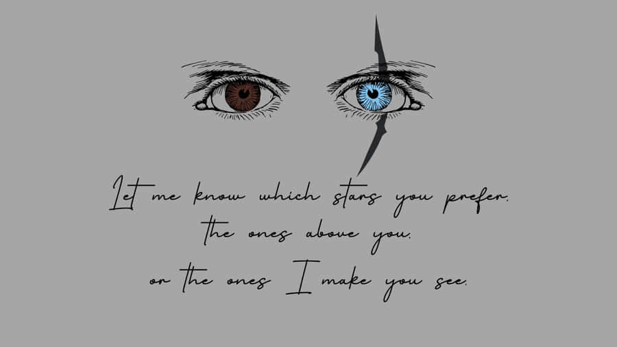 Haunting Adeline Eyes Quote Wallpaper