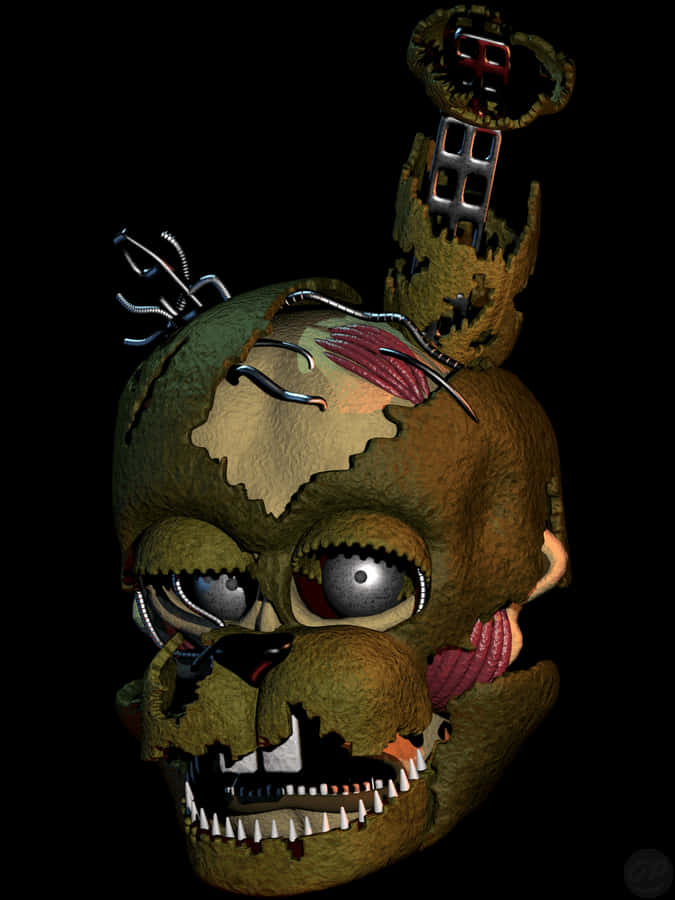 Haunting Scraptrap Portrait Wallpaper