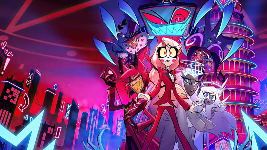 Hazbin Hotel Characters Assemble Wallpaper