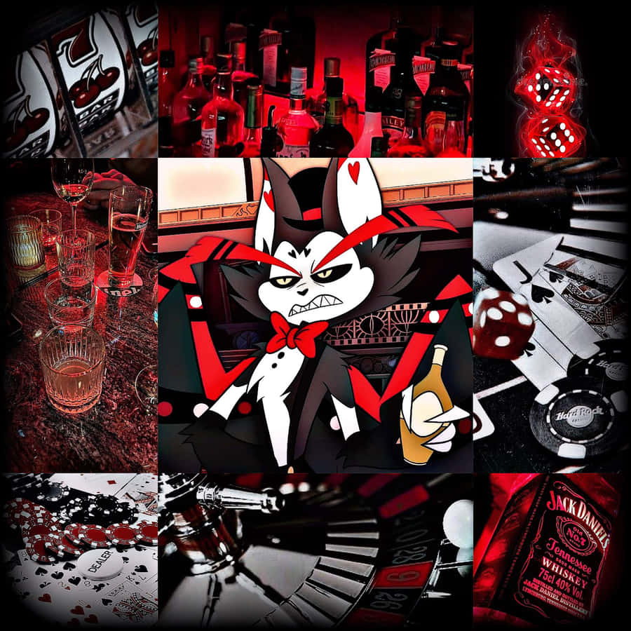 Hazbin Hotel_ Sinister Vices Collage Wallpaper