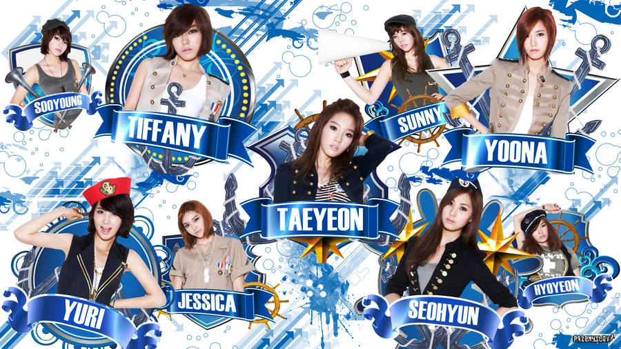 Hd Girl's Generation Sailor Design Wallpaper
