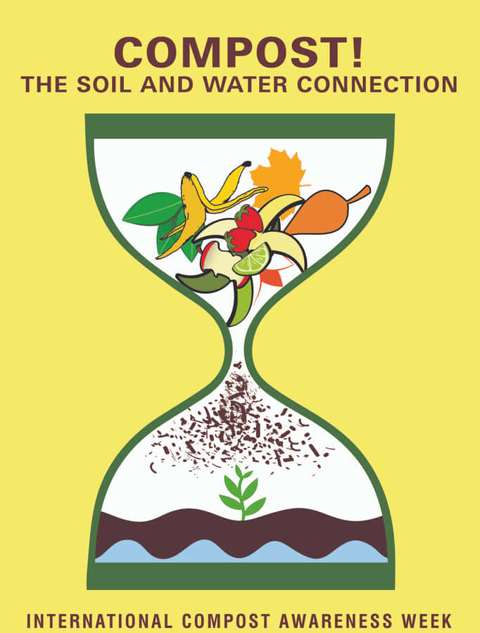 Heap Of Compost In A Garden Wallpaper