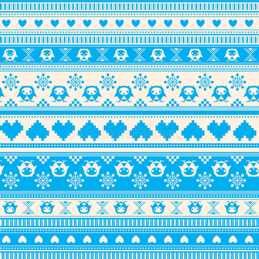 Heart And Snowflake Sweater Design Wallpaper