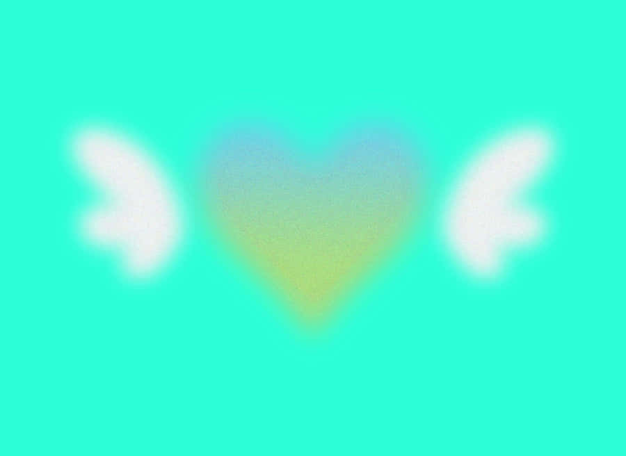 Heart Aura Abstract Background Wallpaper