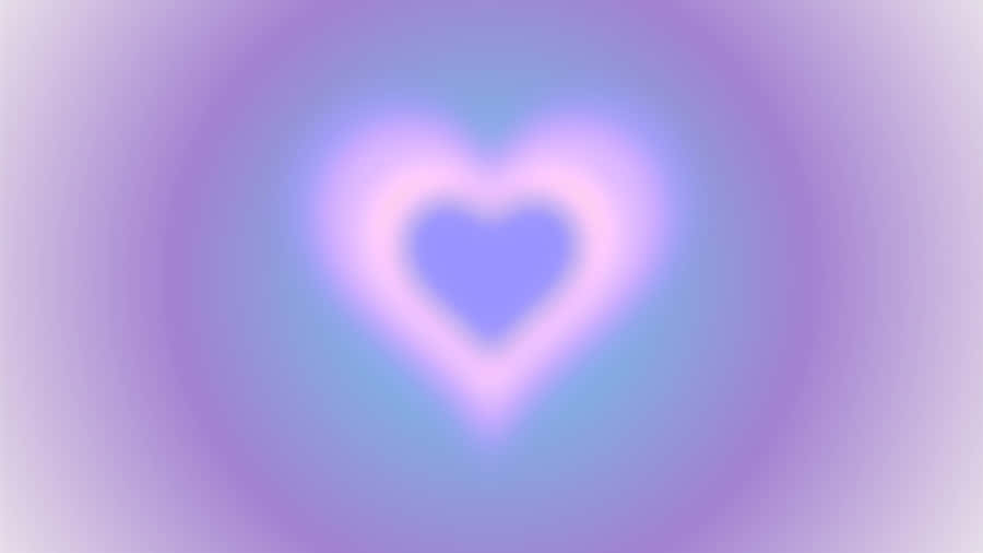 Heart Aura Abstract Background Wallpaper