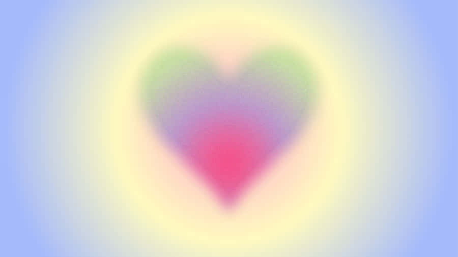 Heart Aura Glow Abstract Wallpaper