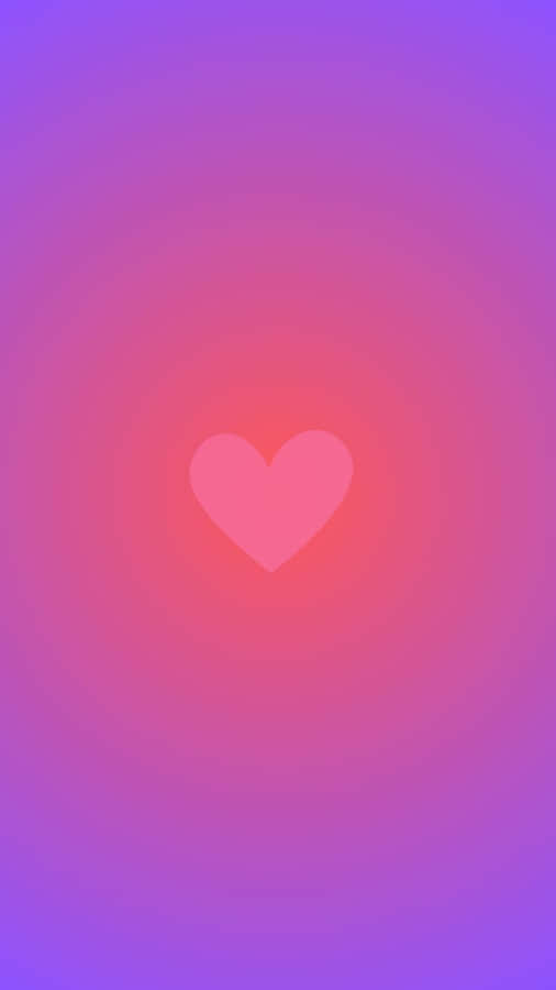 Heart Aura Gradient Background Wallpaper