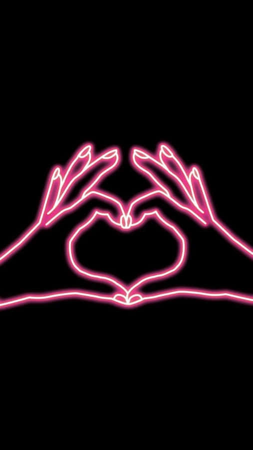 Heart Shape In Warm Colors Wallpaper