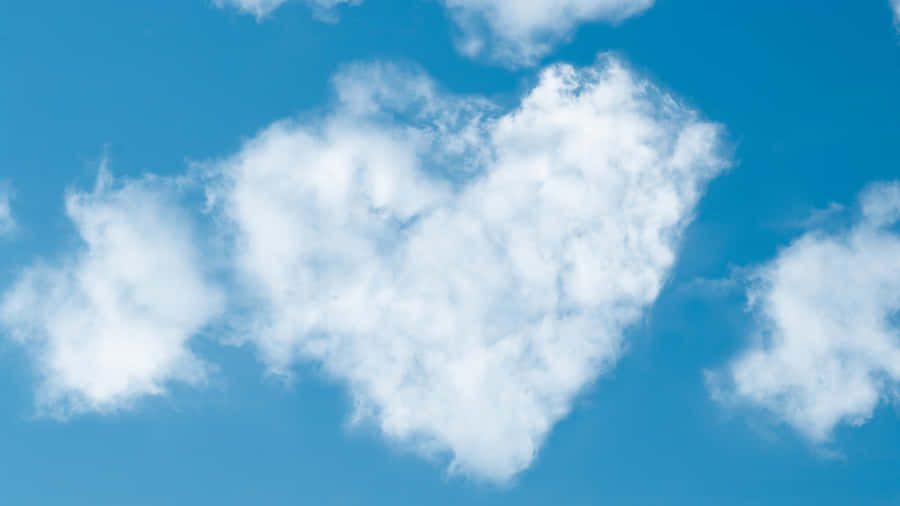 Heart Shaped Cloud Formation Wallpaper