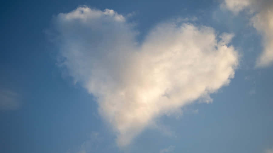 Heart Shaped Cloud Formation Wallpaper