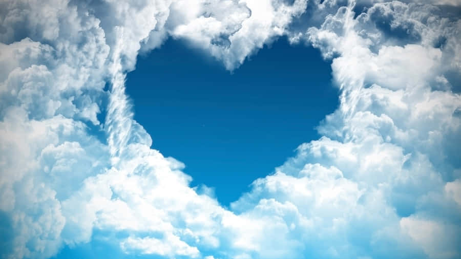 Heart Shaped Cloud Formation Wallpaper