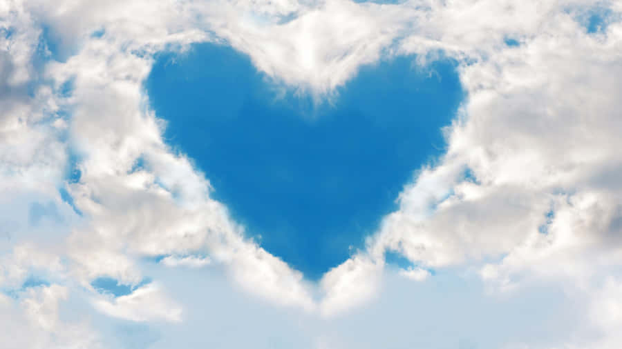 Heart Shaped Cloud Formation Wallpaper