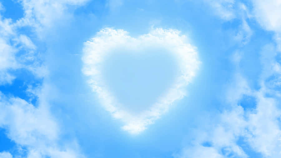 Heart Shaped Cloud Formation Wallpaper