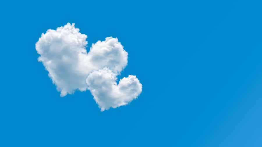 Heart Shaped Clouds Wallpaper