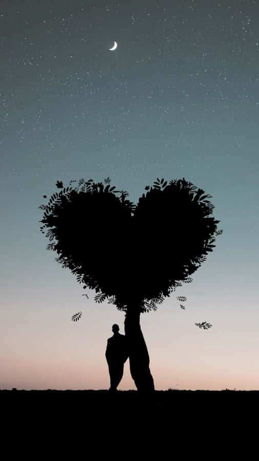Heart Shaped Tree Love Wallpaper