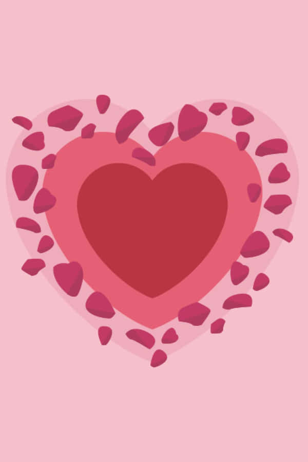 Heart Symbol Express Of Love Aesthetic Valentine's Day Wallpaper